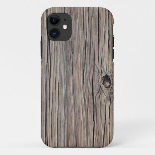 Coque Case-Mate iPhone Arrière - plan en bois Patiné - Customisé