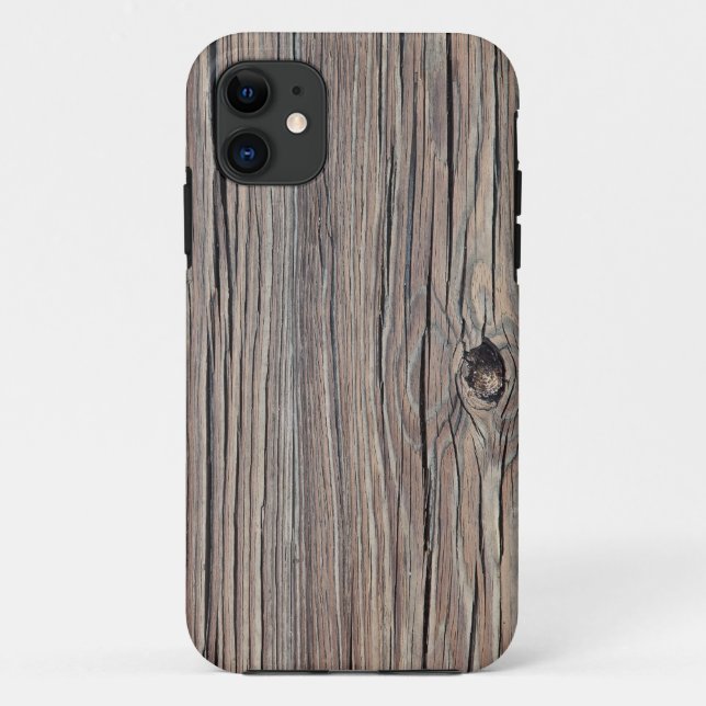 Coques Case-Mate iPhone Arrière - plan en bois Patiné - Customisé (Dos)
