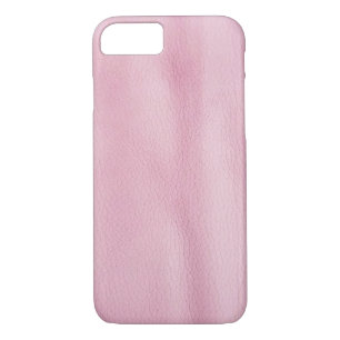 Coque iPhone 7 arrière - plan en cuir rose