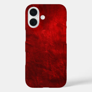 Coque Pour iPhone 16 Arrière - plan en cuir rouge