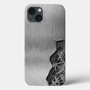 Coques Pour iPhone Arrière - plan en métal avec des dommages