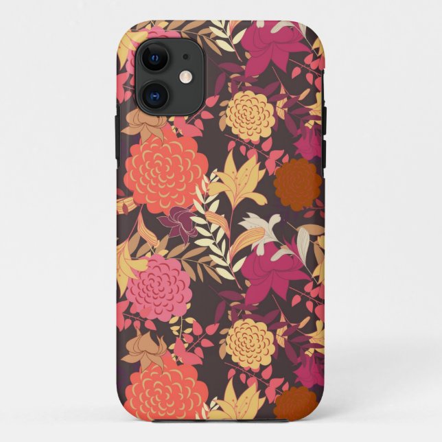 Coques Case-Mate iPhone Arrière - plan floral 2 (Dos)