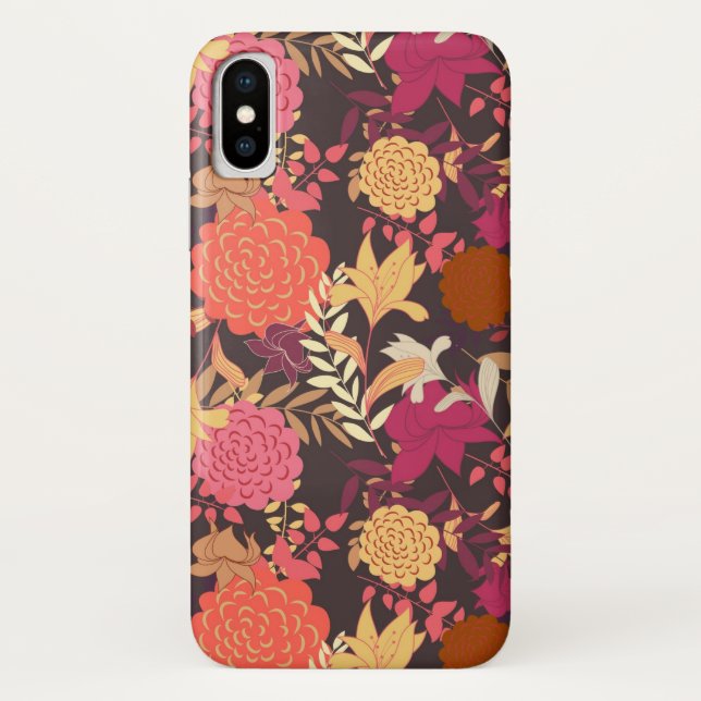 Coques Case-Mate iPhone Arrière - plan floral 2 2 (Dos)