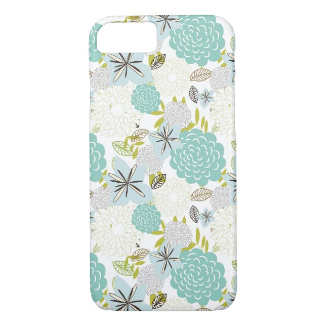 Coques Case-Mate iPhone Arrière - plan floral 5 (Dos)