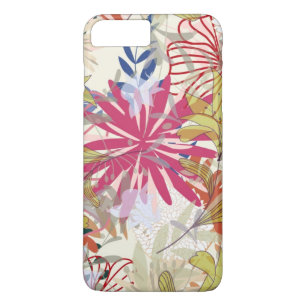 Coque iPhone 8 Plus/7 Plus Arrière - plan floral 6