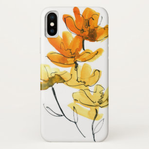 Coques Pour iPhone Arrière - plan floral abstrait