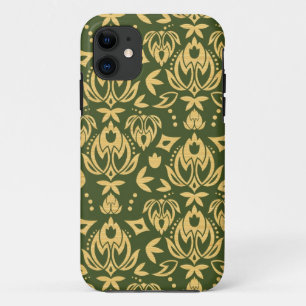 Etui iPhone Case-Mate Arrière - plan floral en bois de motif de damass