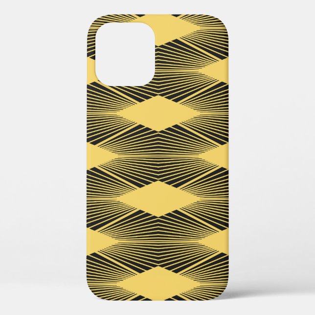 Coques Case-Mate iPhone Arrière - plan géométrique Art déco Abstrait (Verso)