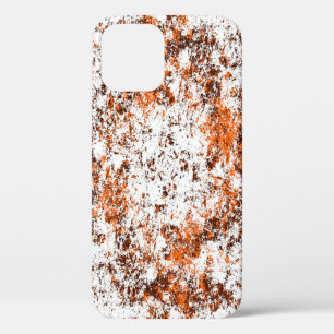 Case-Mate iPhone Case Arrière - plan grunge brun foncé. Noir blanc orang