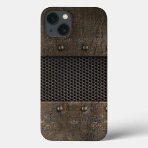 Etui iPhone 13 Arrière - plan grunge en métal