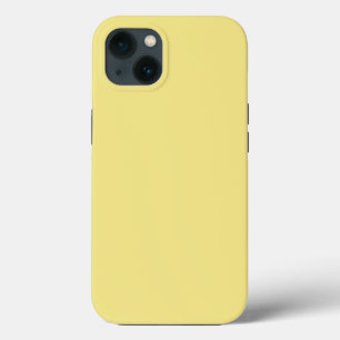 iPhone 13 Coque Arrière - plan jaune de maïs pastel prêt à customi