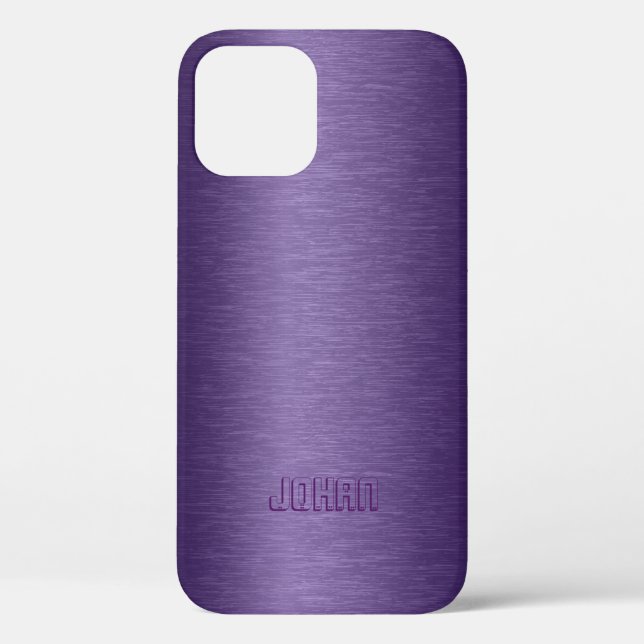 Coques Case-Mate iPhone Arrière - plan Métallique Purple (Verso)