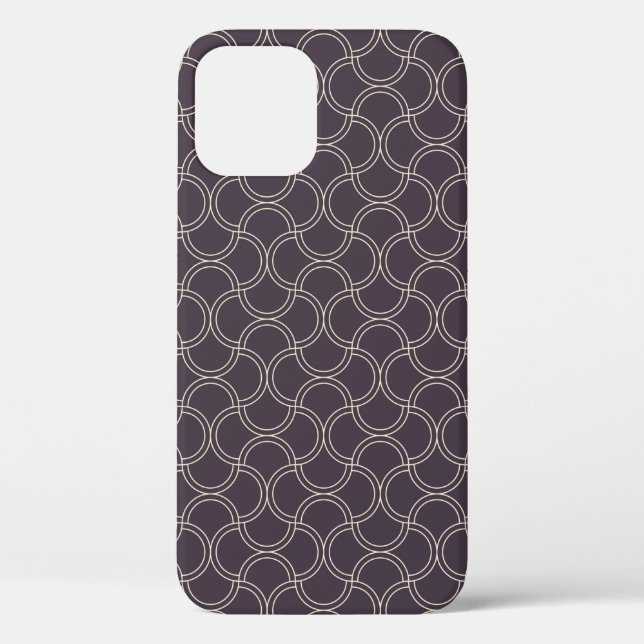 Coques Case-Mate iPhone Arrière - plan motif Art déco transparent. abstrai (Verso)