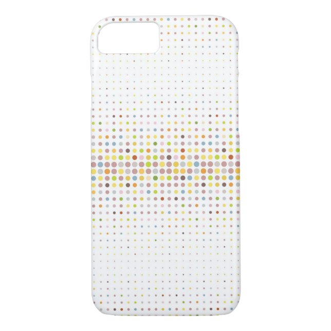 Coques Case-Mate iPhone Arrière - plan multicolore de point (Dos)