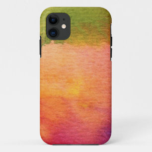 Coques Pour iPhone Arrière - plan peint par aquarelle abstraite