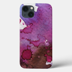 Coques Pour iPhone Arrière - plan pourpre d'aquarelle