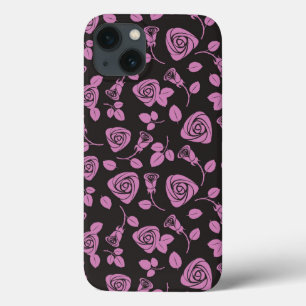 iPhone 13 Coque Arrière - plan Rose floral