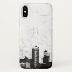 Coques Pour iPhone Arrière - plan sale de ville en noir et blanc