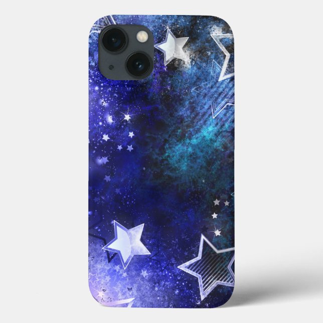 Coques Case-Mate iPhone Arrière - plan spatial avec étoiles (Verso)