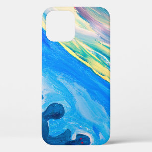 Case-Mate iPhone Case Arrière - plan texturé coloré, fragment d'une v