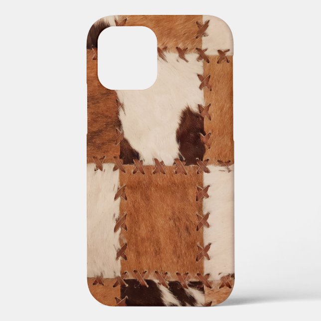 Coques Case-Mate iPhone Arrière - plan texturé en cuir gros plan. (Verso)