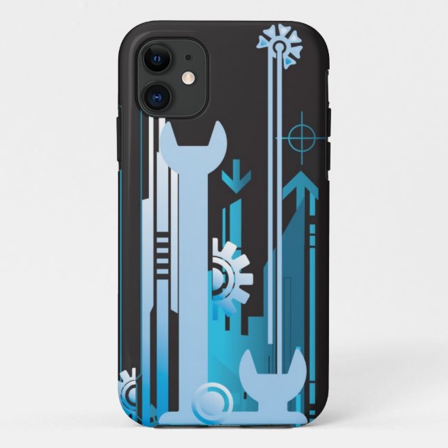 Coques Case-Mate iPhone Arrière - plan tramé technique 3 (Dos)