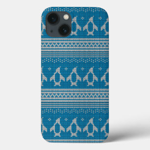 Etui iPhone Case-Mate Arrière - plan tricoté par bleu