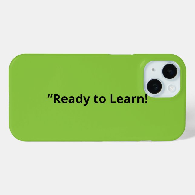 Coques Case-Mate iPhone Arrière-plan vert citron plat – Texture scolaire (Verso (horizontal))