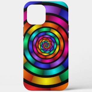 Case-Mate iPhone Case Arrondi et psychédélique coloré Art moderne fracta