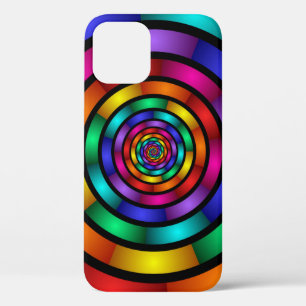 Case-Mate iPhone Case Arrondi et psychédélique coloré Art moderne fracta