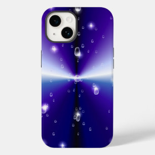 Coques Pour iPhone Arrosage avec étoiles sur bleu violet noir arc-en-