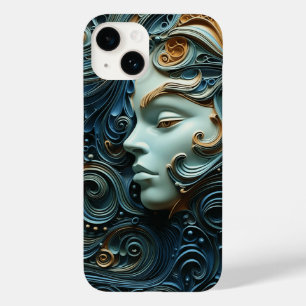 Coque Case-Mate iPhone Art 3D de la femme Lune