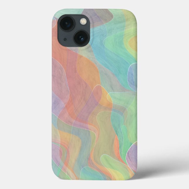 Coques Case-Mate iPhone Art abstrait aquarelle (Verso)