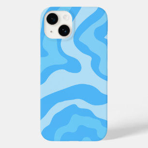 Coque Case-Mate iPhone art abstrait bleu