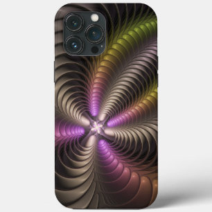 Case-Mate iPhone Case Art abstrait brillant tripant coloré 3D fractal