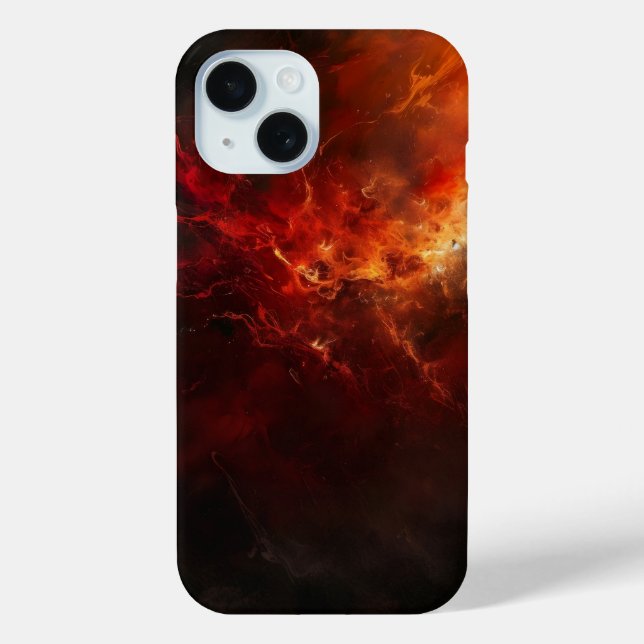 Coques Case-Mate iPhone Art abstrait de feu (Verso)