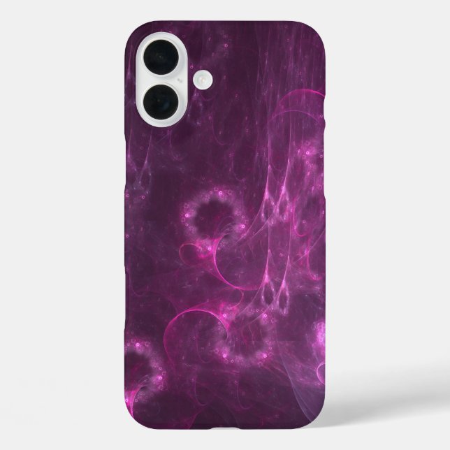 Coques Case-Mate iPhone art abstrait de méduse rose (Verso)