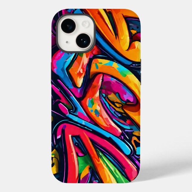 Coques Case-Mate iPhone Art abstrait de style graffiti (Verso)