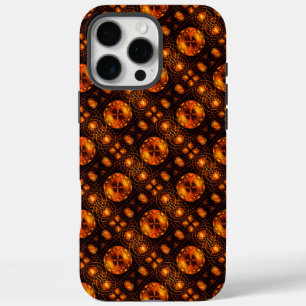 Coque iPhone 16 Pro Max Art abstrait élégant boho moderne or #507