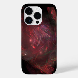 Coque Case-Mate iPhone art abstrait en cristal de pierre rouge