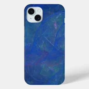 Coque Case-Mate iPhone Art abstrait en pierre de Tiffany bleue  