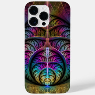 Coque Case-Mate iPhone Art abstrait fractal coloré et psychédélique