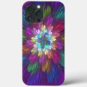 Case-Mate iPhone Case Art abstrait fractal de fleurs psychédéliques colo
