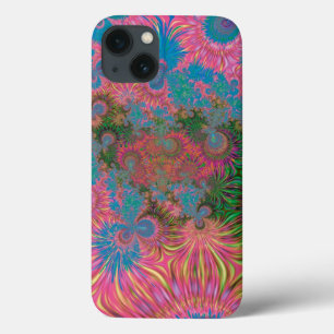 Etui iPhone 13 Art abstrait fractal de récif corallien