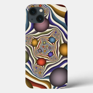 Case-Mate iPhone Case Art abstrait fractal moderne coloré en vol