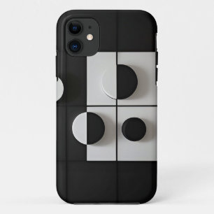 Case-Mate iPhone Case Art abstrait géométrique minimaliste noir et blanc