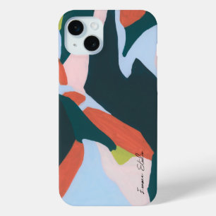 Coque Case-Mate iPhone Art Abstrait moderne coloré Nom personnalisé