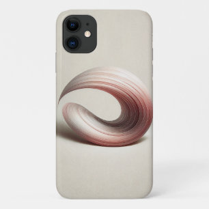 Case-Mate iPhone Case Art abstrait moderne de vortex en spirale - Rose é