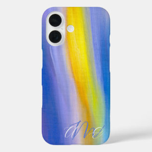 Coque Pour iPhone 16 Art abstrait moderne Rayon doré