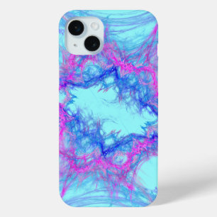 Coque Case-Mate iPhone art abstrait rose et bleu